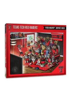 Budget 👏 NCAA Texas Tech Red Raiders Purebred Fans 500 Piece Puzzle-"A Real Nailbiter" by You The Fan ⭐ -You The Fan Sales Belk 5455