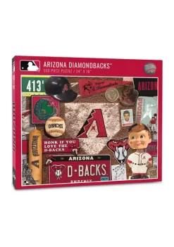 Top 10 🧨 MLB Arizona Diamondbacks Retro Series Puzzle - 500 Pieces by You The Fan ✔️ -You The Fan Sales Belk 5715