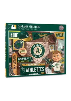 Hot Sale 😀 MLB Oakland Athletics Retro Series Puzzle - 500 Pieces by You The Fan 🎁 -You The Fan Sales Belk 5784