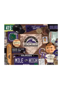 Best reviews of 🎁 MLB Colorado Rockies Retro Series Puzzle - 500 Pieces by You The Fan ❤️ -You The Fan Sales Belk 5801
