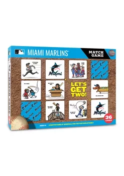 Best Pirce ⭐ MLB Miami Marlins Licensed Memory Match Game by You The Fan 😉 -You The Fan Sales Belk 5843
