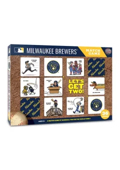 Best Sale ✔️ MLB Milwaukee Brewers Licensed Memory Match Game by You The Fan 😀 -You The Fan Sales Belk 5864