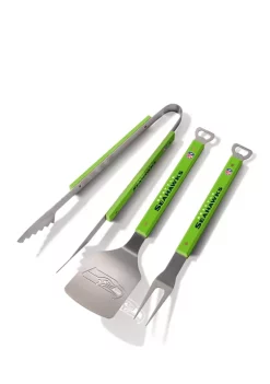 Hot Sale 🔔 NFL Seattle Seahawks Spirit Series 3-Piece BBQ Set by You The Fan 😀 -You The Fan Sales Belk 597