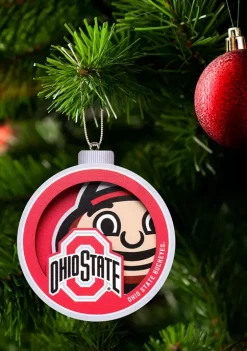 Wholesale 🎉 NCAA Ohio State Buckeyes 3D Logo Series Ornament by You The Fan 🧨 -You The Fan Sales Belk 606