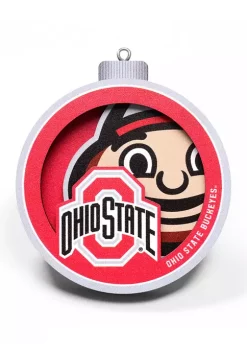 Wholesale 🎉 NCAA Ohio State Buckeyes 3D Logo Series Ornament by You The Fan 🧨 -You The Fan Sales Belk 607