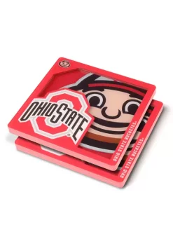Best Sale ✔️ NCAA Ohio State Buckeyes 3D Logo Series Coasters by You The Fan 😀 -You The Fan Sales Belk 621
