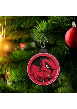 Wholesale 💯 NCAA Arkansas Razorbacks 3D Logo Series Ornaments by You The Fan 🥰 -You The Fan Sales Belk 630