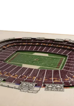 Budget ⌛ NFL Washington Redskins 5-Layer StadiumViews 3D Wall Art - FedExField by You The Fan 😀 -You The Fan Sales Belk 634