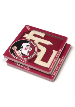 Budget 👏 NCAA Florida State Seminoles 3D Logo Series Coasters by You The Fan 🥰 -You The Fan Sales Belk 645
