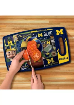 Budget 🛒 NCAA Michigan Wolverines Retro Series Cutting Board by You The Fan ⭐ -You The Fan Sales Belk 674
