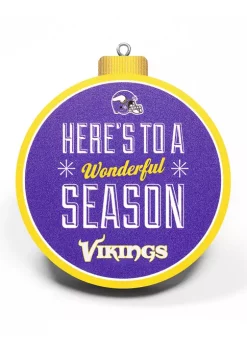 Brand new 🎁 NFL Minnesota Vikings 3D Logo Series Ornaments by You The Fan ⭐ -You The Fan Sales Belk 679