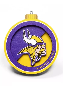 Brand new 🎁 NFL Minnesota Vikings 3D Logo Series Ornaments by You The Fan ⭐ -You The Fan Sales Belk 682