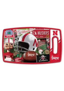 Top 10 💯 NCAA Nebraska Cornhuskers Retro Series Cutting Board by You The Fan ✔️ -You The Fan Sales Belk 696