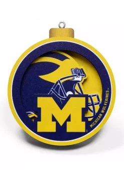 Promo 👍 NCAA Michigan Wolverines 3D Logo Series Ornaments by You The Fan 🔔
