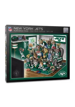 Promo β€οΈ NFL New York Jets Purebred Fans 500 Piece Puzzle-"A Real Nailbiter" by You The Fan π