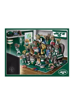 Promo ❤️ NFL New York Jets Purebred Fans 500 Piece Puzzle-"A Real Nailbiter" by You The Fan 🌟 -You The Fan Sales Belk 712
