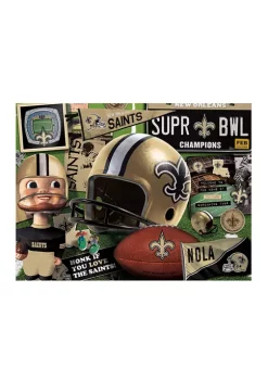 Coupon ✨ New Orleans Saints Retro Series Puzzle - 500 Pieces by You The Fan 🧨 -You The Fan Sales Belk 725
