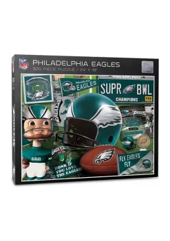 Flash Sale 🥰 Philadelphia Eagles Retro Series Puzzle - 500 Pieces by You The Fan 😀