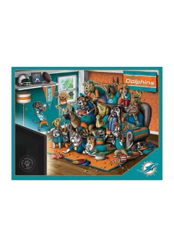 New ⭐ NFL Miami Dolphins Purebred Fans 500-Piece Puzzle-"A Real Nailbiter" by You The Fan 😀 -You The Fan Sales Belk 785