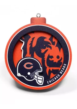 Top 10 😍 NFL Chicago Bears 3D Logo Series Ornaments by You The Fan ✔️ -You The Fan Sales Belk 854