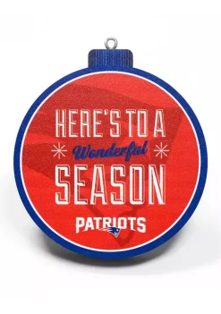 Hot Sale ✨ NFL New England Patriots 3D Logo Series Ornaments by You The Fan 🔥 -You The Fan Sales Belk 908