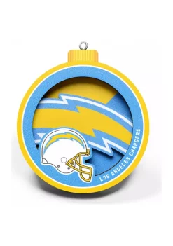 Coupon 🤩 NFL Los Angeles Chargers 3D Logo Series Ornaments by You The Fan 🧨 -You The Fan Sales Belk 969